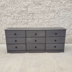 Gray Matte Wide Bedroom Dresser!