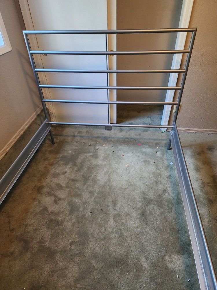 Full Bed Frame with Box Spring and Mattress