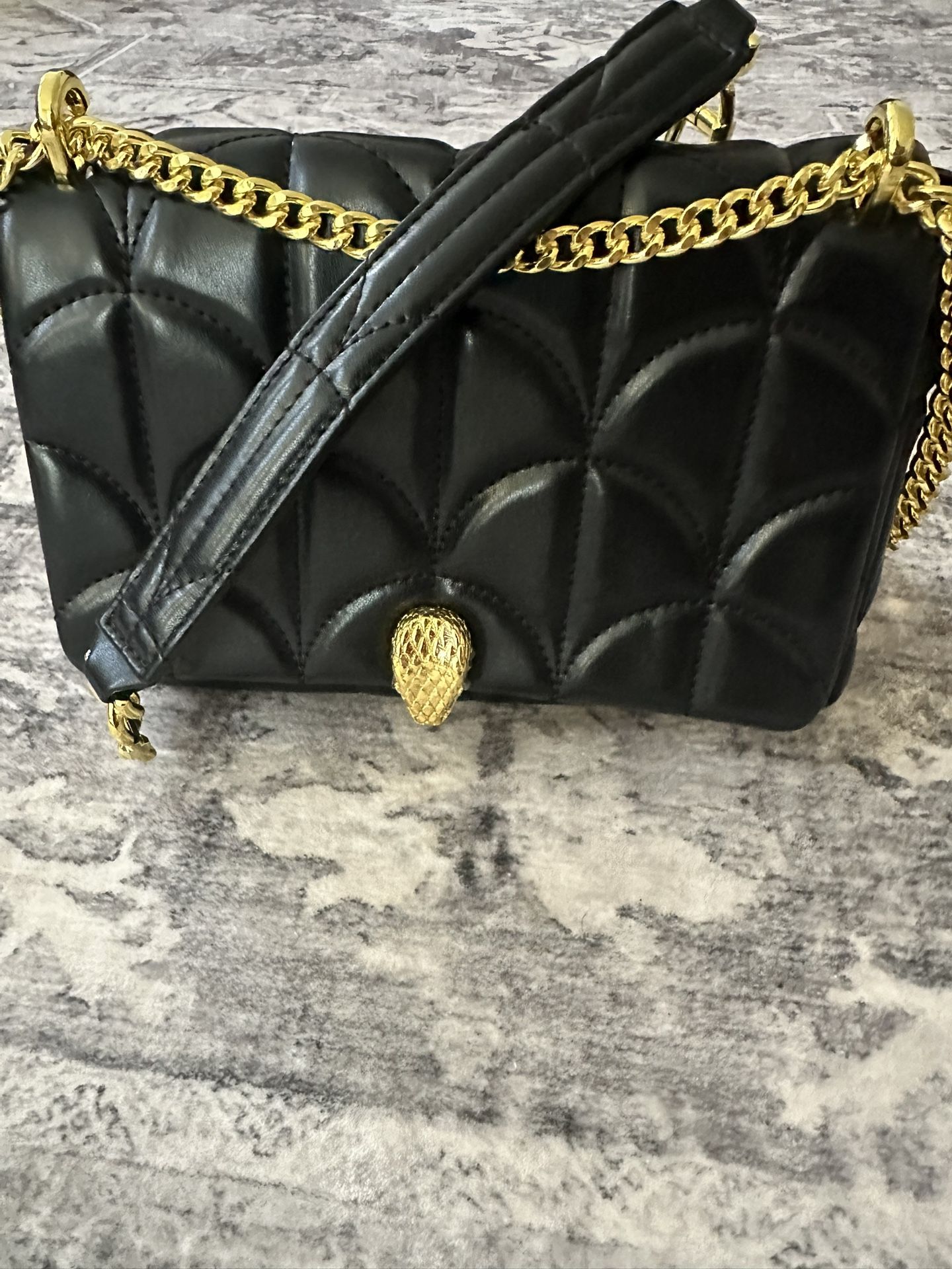 Black Quilted Serpenti