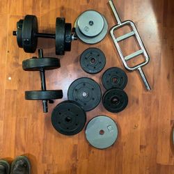 Adjustable Weights Lot (100 lbs)