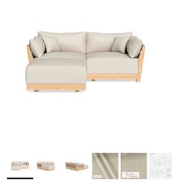 2 seater sectional