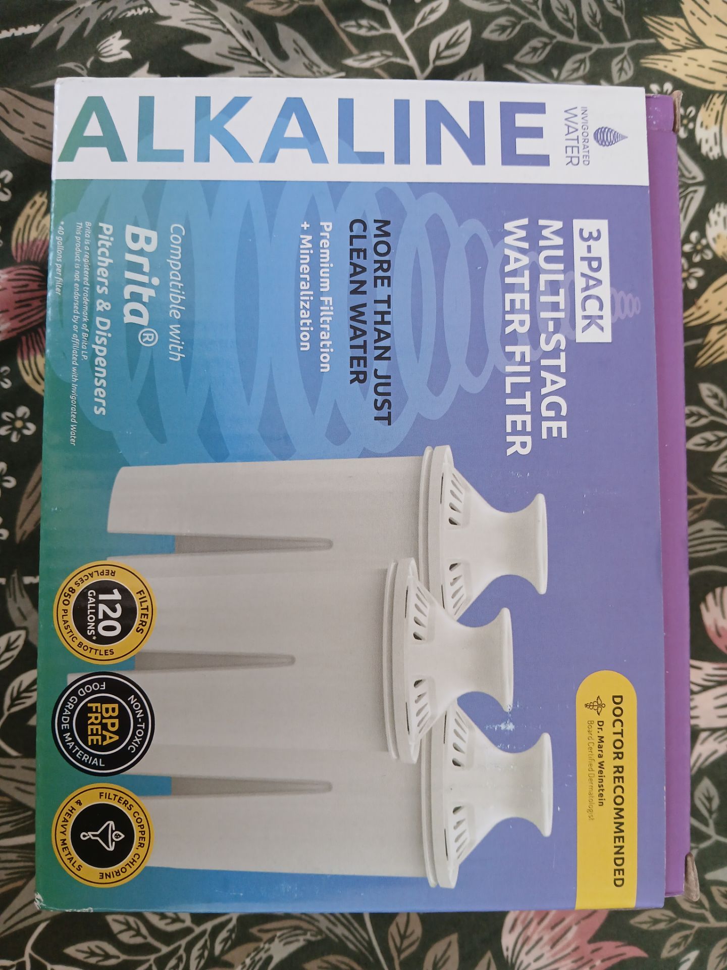 New 3-Pack Invigorated Water Alkaline Filters (Brita Compatible)