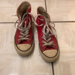 Red Converse Men 6 / Women 8