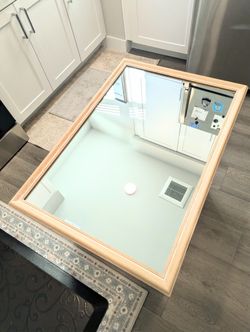 Scandinavian Wooden Wall Mirror