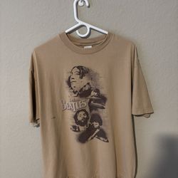 Vintage The Beatles Shirt Men’s Size XL 2008 Apple Black Band Rock triple A tag 