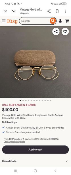 Old round glases 1920 colleccion