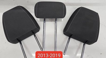 2013-2019 Ford Escape Headrest Set of 3 Black Charcoal Cloth OEM