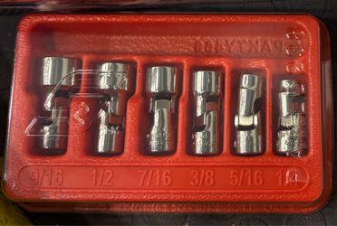 Snap on 106TMUAUA 6 Pc SAE Swivel Socket Set 1/4-9/16