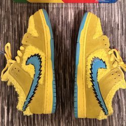 Yellow Grateful Dead Nike Dunks