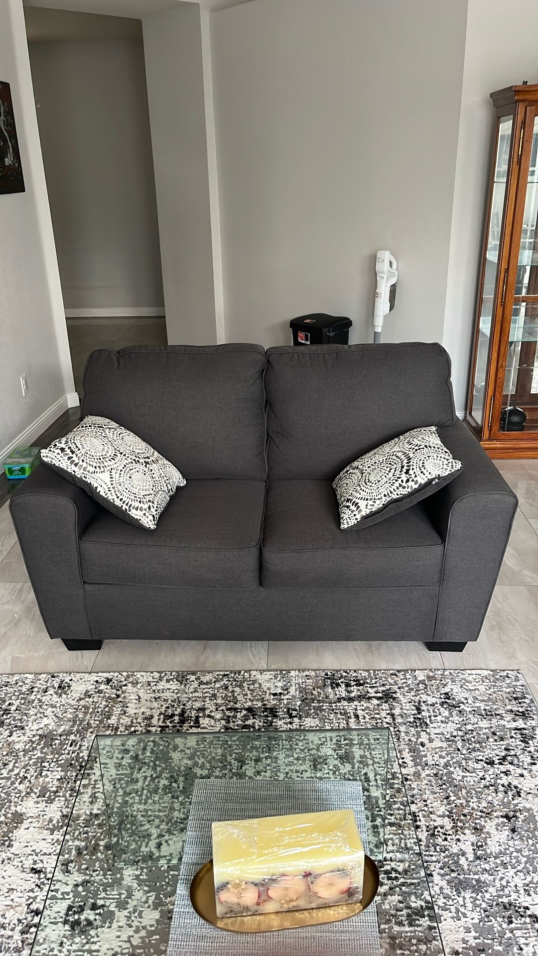 Love Seat, Chair & Ottoman