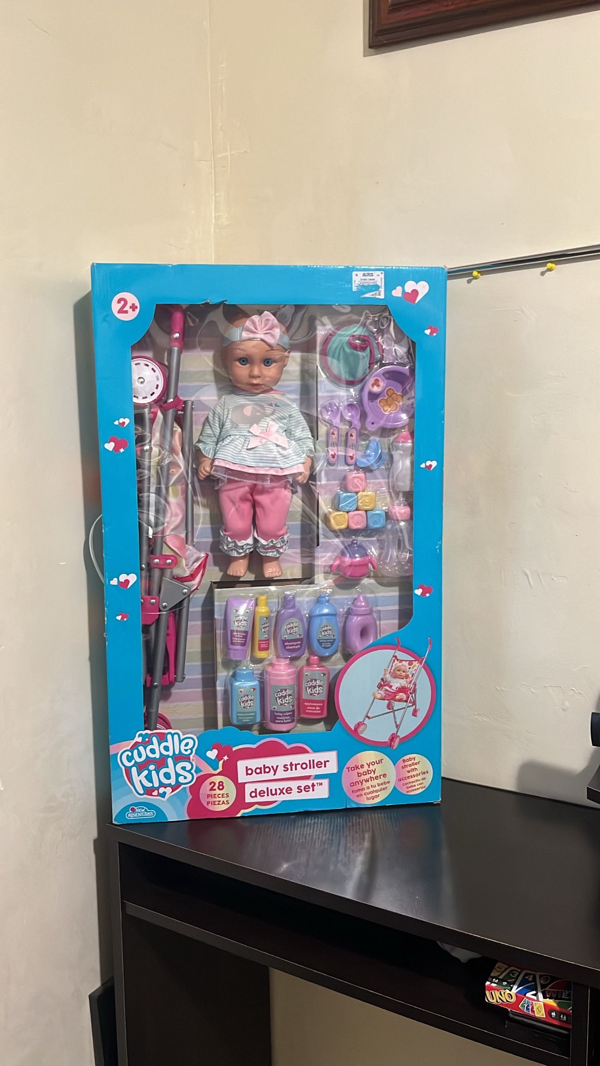 Cuddle Kids Baby Doll Stroller Deluxe Set 28 Piece Playset