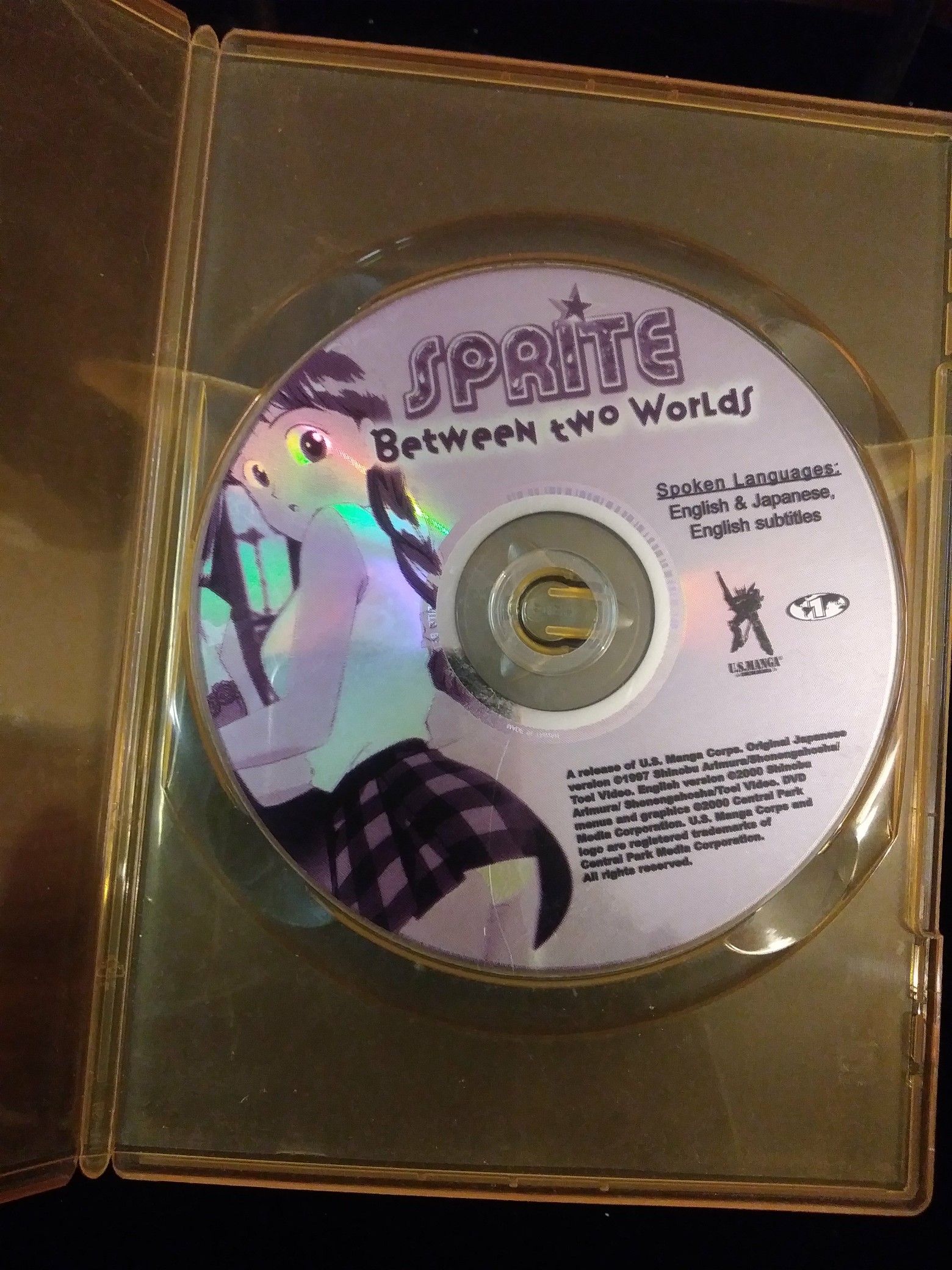 Sprite Between Two Worlds OVA Movie Anime DVD, disc only, missing cover case