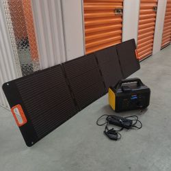 Portable Power Station 1800W with 200W Solar Panel