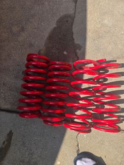 Red Lowering Springs Set of 4