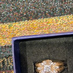 Rare Victorian Cut Real Diamonds Ring 