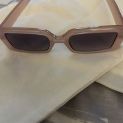 Pink Square Frame Sunglasses
