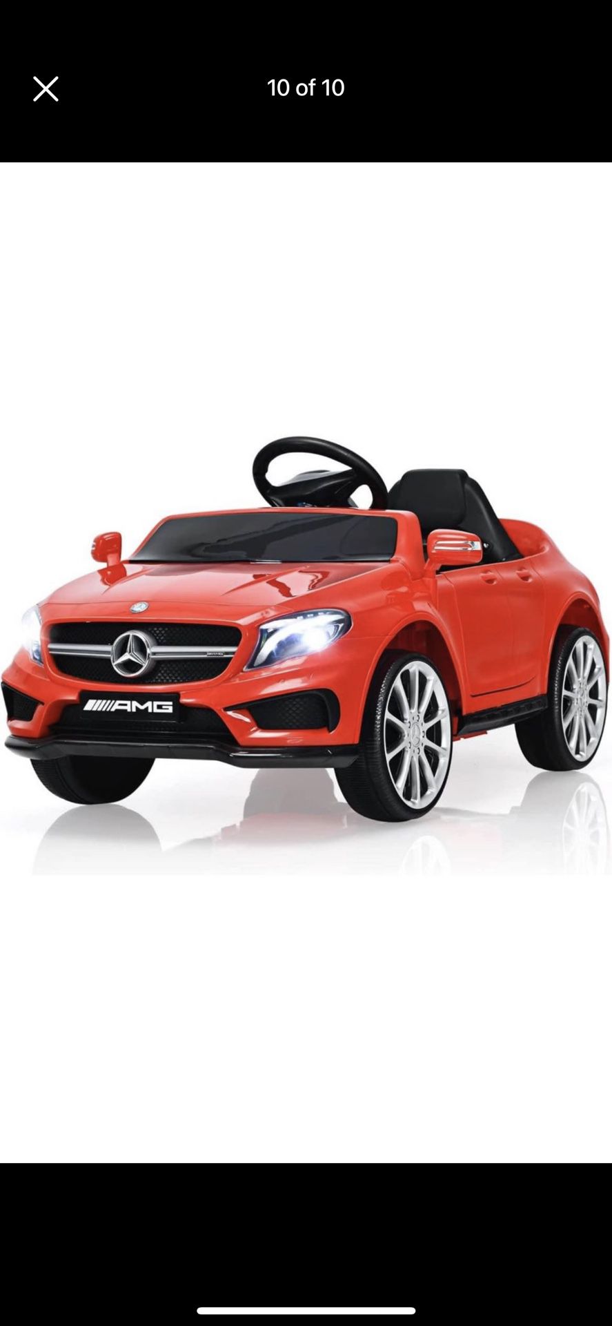 12V Electric Kids Ride On Car, Licensed Mercedes Benz GLA45 Toy Car with Remote Control, MP3 Plug, USB, 2 Speeds, LED Lights, Battery Powered Toy Vehi