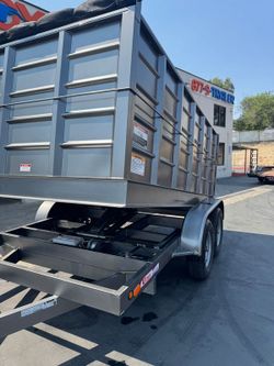2025 Carson Dump Trailer Gray 7x12-2 10K/12K 