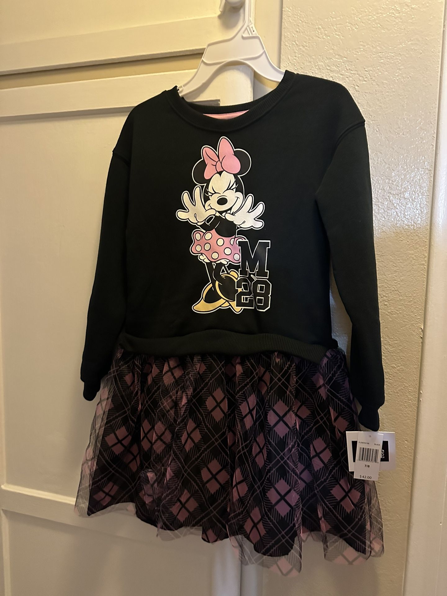 Bluey Minnie Mouse Dress Size 7/8 Little Girls