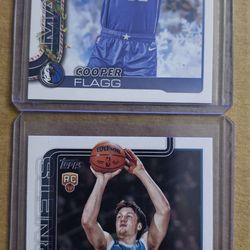 2025 Cooper Flagg and Kon Knueppel Topps Basketball RCs