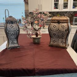 Chines 2 Container  Glass Samurai  Flower 🌸 Arrangements 