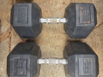 65 pound dumbbells