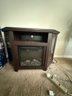 Electric Fireplace TV Stand Corner Cabinet