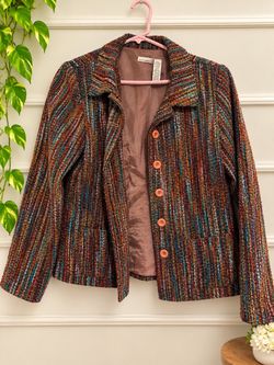 Putumayo Multicolor Woven Blazer Jacket
