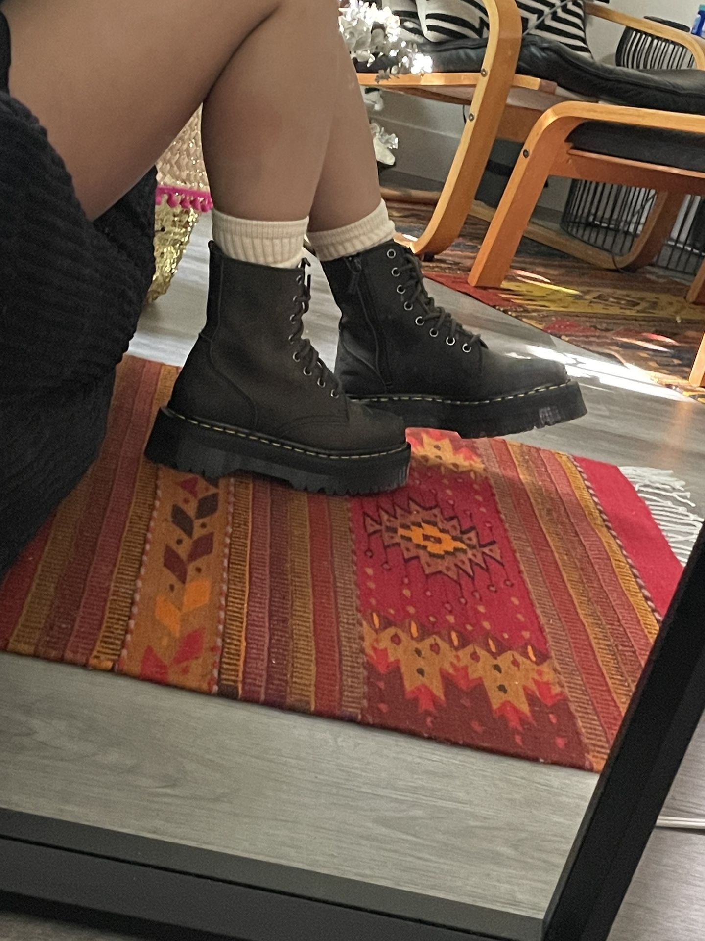 Dr. Martens Jadon Charcoal Grey boots