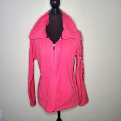 Calvin Klein Performance Fleece Womens Zip Up Jacket Size: Small  Hot Pink
