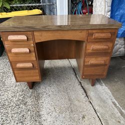 Wooden 7 drawer Desk