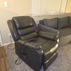Electric Leather Recliner