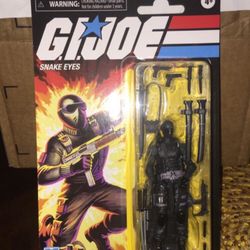 Gi Joe Retro Snake Eyes Action Figure MOC New Sealed