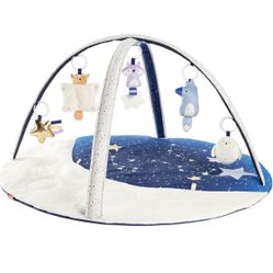Like New Skip Hop Tummy Time Mat, 3-in-1 Activity Baby Play Gym, Age 0-2y, Celestial Dreams, Grey