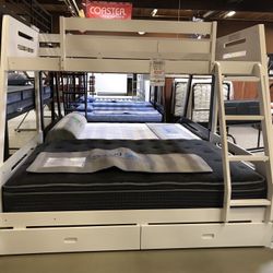 Cozy Haven Twin-Over-Full Bunk Bed w/ Storage