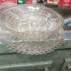 Anchor Hocking  Stars and bars Plate and bowl