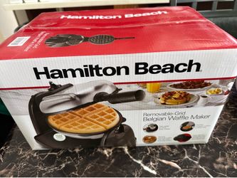 Hamilton Beach Belgian Waffle Maker— Brand New