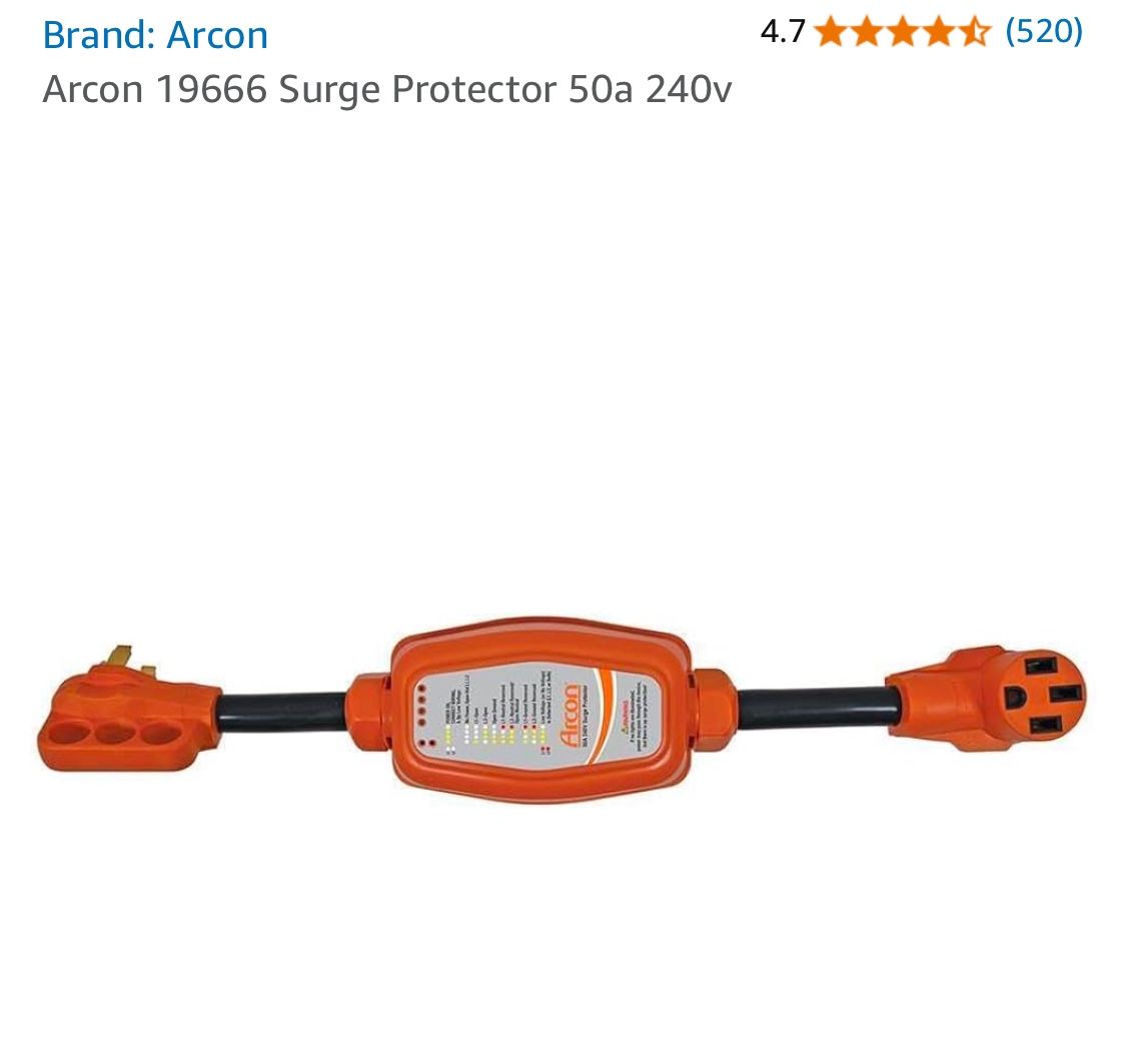Arcon Surge Protector For RV. 50 amp 240v