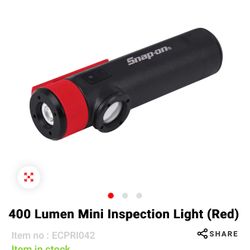 Snap On 400 Lumen Mini Inspection Light Red