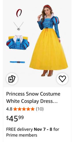 Xl Snow White cosplay Halloween costume women