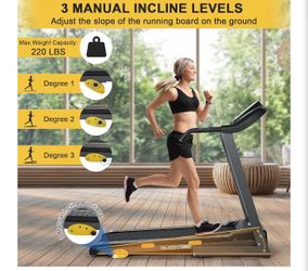 Folding treadmill