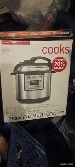 Cooks 6-Quart Fast Pot Multi-Cooker / Pressure Cooker - Excellent Condition