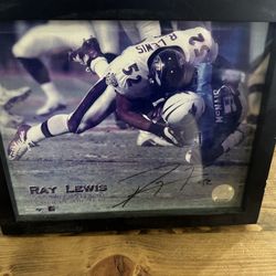 Signed Ray Lewis Picture