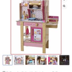Wooden Barbie Play Kitchen