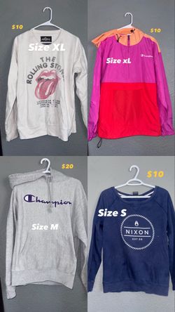 Bundle of 4 Mixed Brand Sweatshirts and Jacket