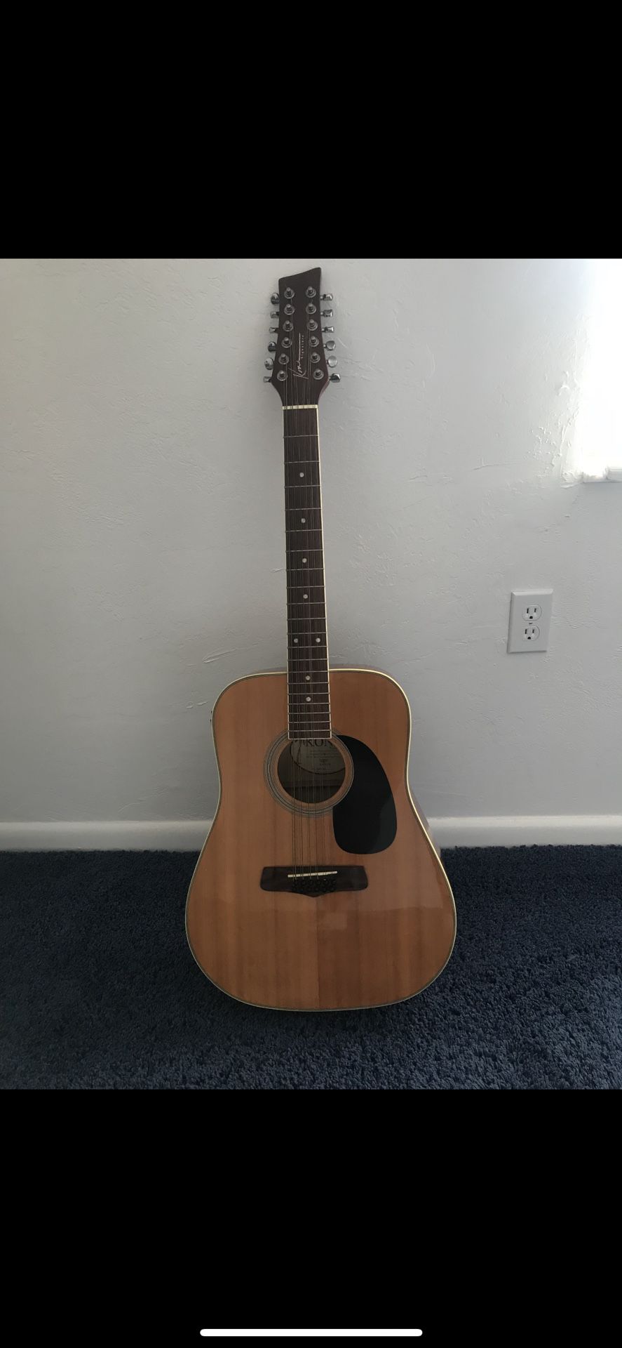 12 string acoustic/electric guitar. great condition 