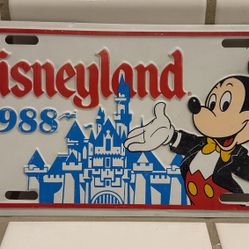 Vintage Disney Booster License Plate