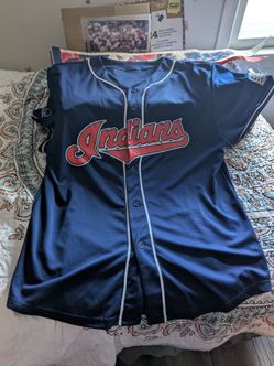 Cleveland Indians Navy Baseball Jersey