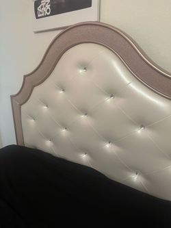 Full size bed with mattress .