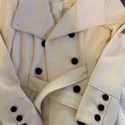 Guess M Ivory Long Coat